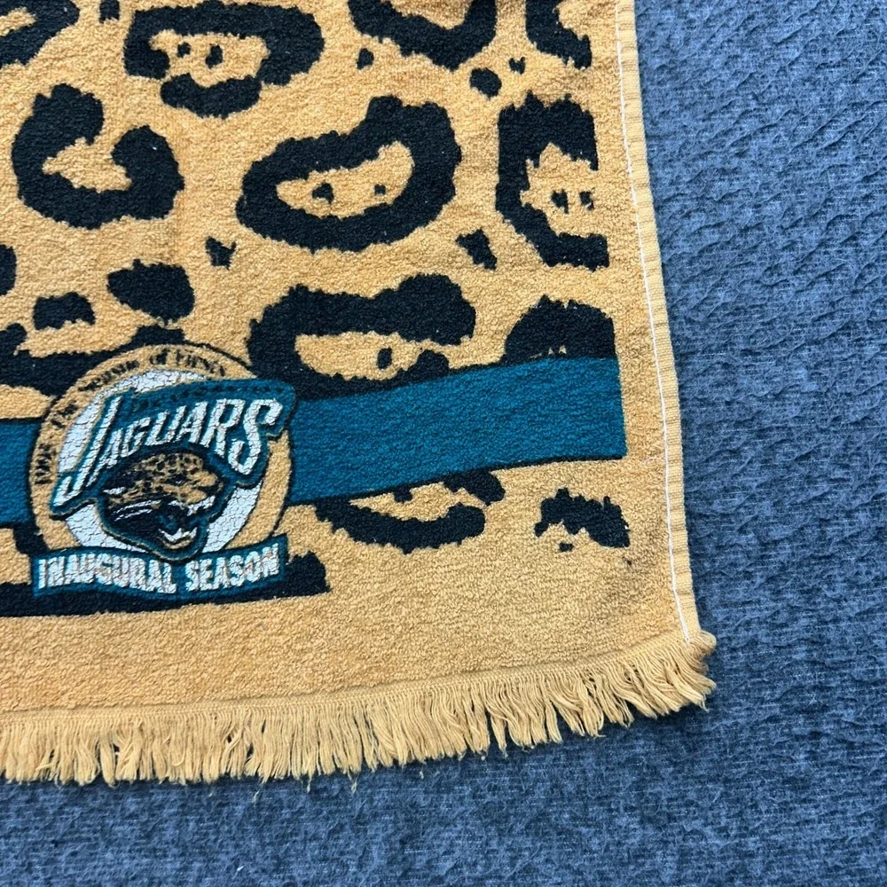 Jacksonville Jaguars Inaugural Prowl Towel NFL Promo Vintage 1995 Mcarthur